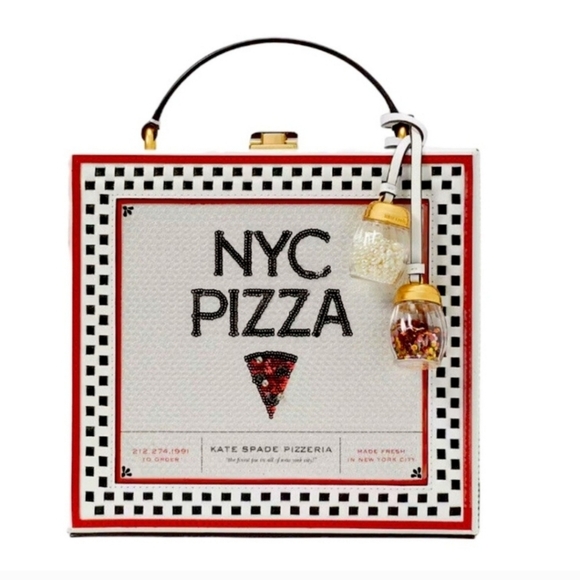 🔹❣️ Host Pick 🔹❣️ 🔆🍕 Kate Spade Sliced 3D Pizza Box Crossbody Bag 🔆🍕 (NIP) - Picture 4 of 7